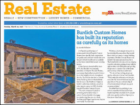 SAN ANTONIO EXPRESS-NEWS | BURDICK CUSTOM HOMES